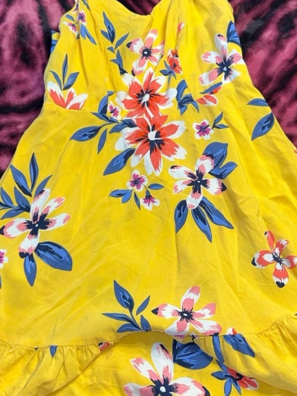 Old Navy yellow floral Cami dress